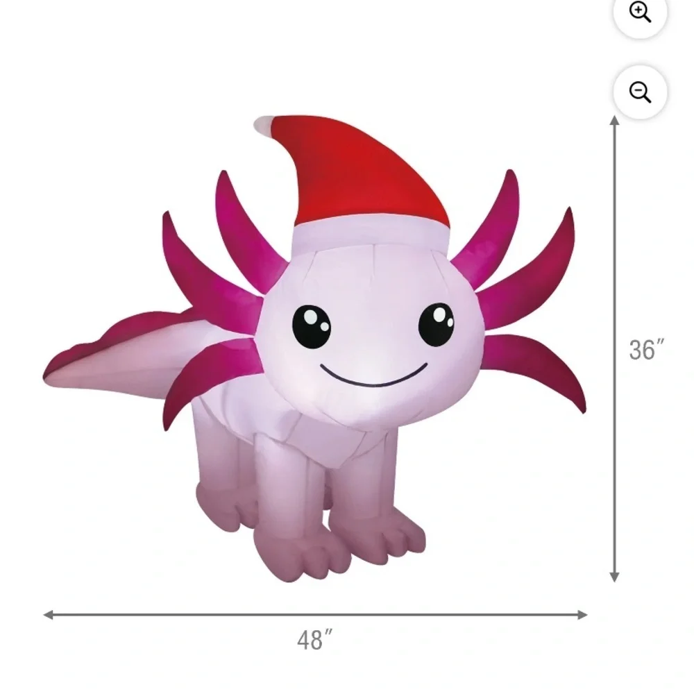 Holiday Time axolotl inflatable